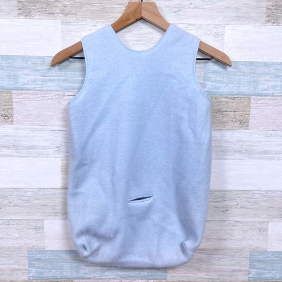 Quiltex Vintage Soft Fleece Wearable Blanket Sleep Sack Blue Bear Balloons Baby - Picture 3 of 6